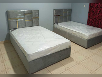 Beds - Single - Gray - Mattress Included