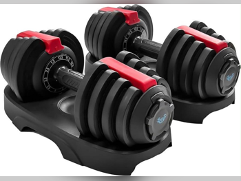 Weights - Adjustable Dumbbells - Round - Black