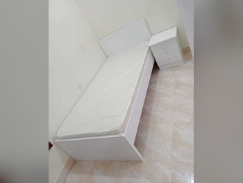 Beds - Lifestyle - Single - White - Mattress Included - With Bedside Table