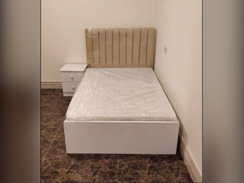 Beds - Lifestyle - Single - White - Mattress Included - With Bedside Table