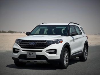 Ford Explorer XLT 2022 Automatic 52,500 Km 4 Cylinder All Wheel Drive (AWD) SUV White With Warranty