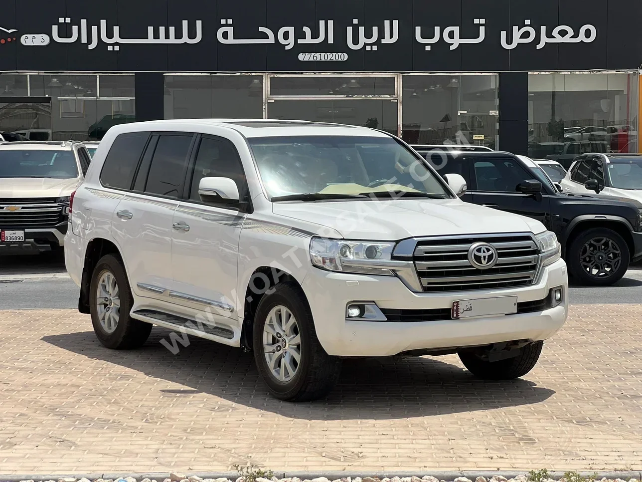 تويوتا لاند كروزر جي اكس ار 2019 اوتوماتيك 250,000 كم 8 سلندر دفع رباعي اس يو في أبيض