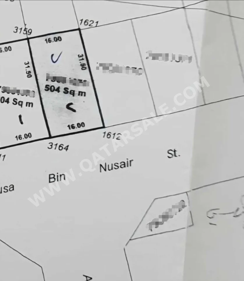 اراضي للبيع  في الشمال  - الرويس  -المساحة 504 متر مربع
