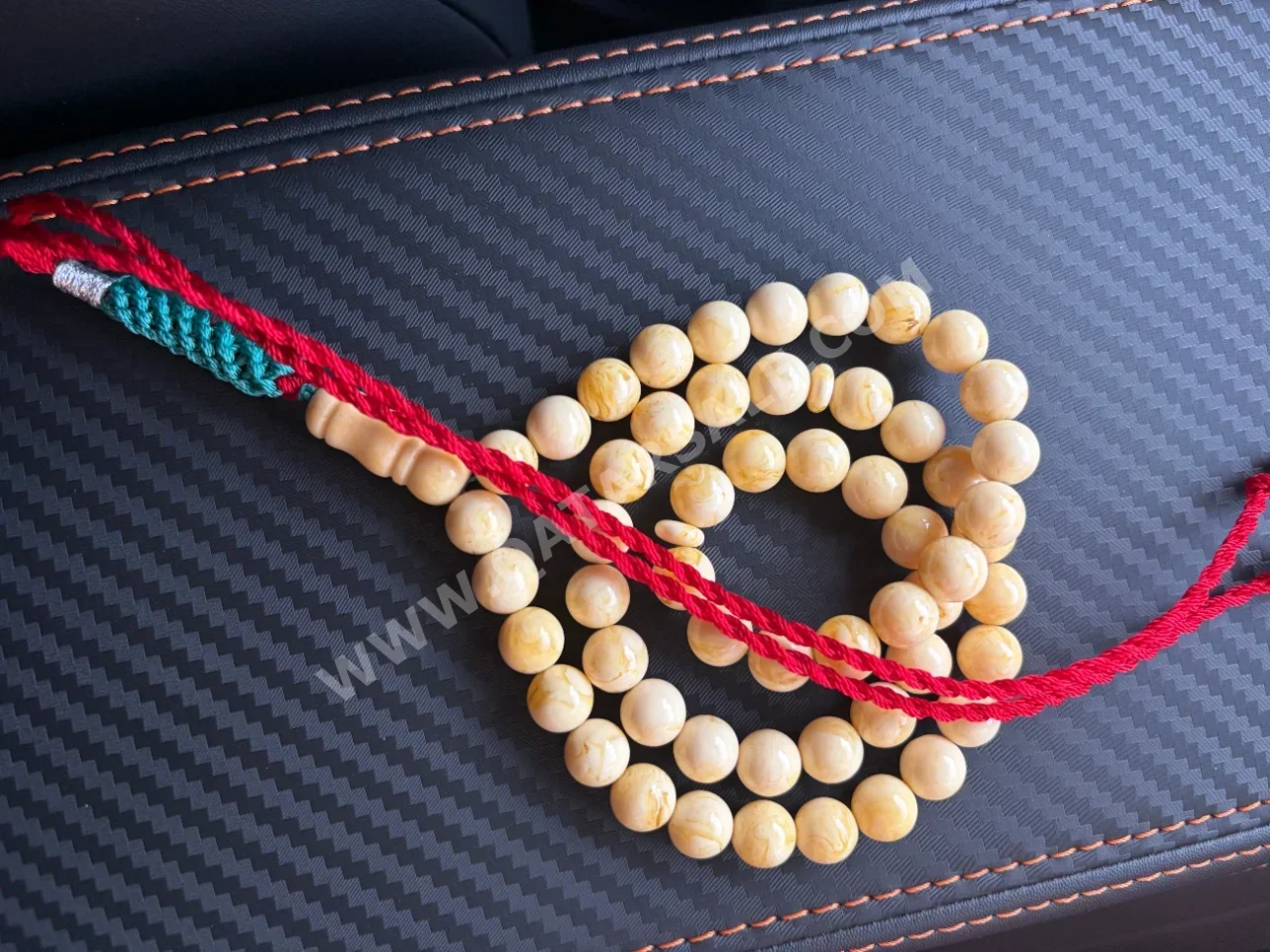 Prayer Beads Amber White Qatar Oval/Circle 0 mm 57 0 g