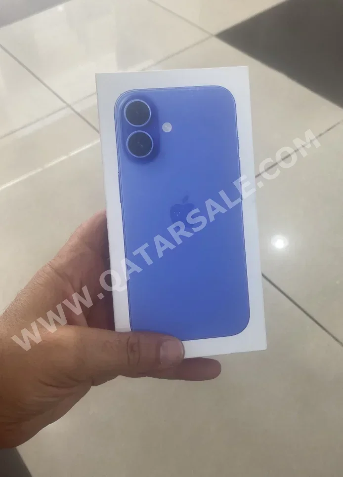 Mobile Phones Apple  - Iphone 16  - Blue  - 128 GB  - Under Warranty