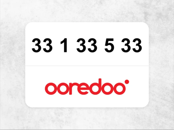 Ooredoo Mobile Phone  33 1 33 5 33
