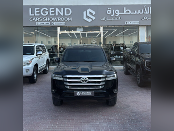 تويوتا لاند كروزر جي اكس ار توين توربو 2024 اوتوماتيك 51,000 كم 6 سلندر دفع رباعي اس يو في أسود تحت الضمان