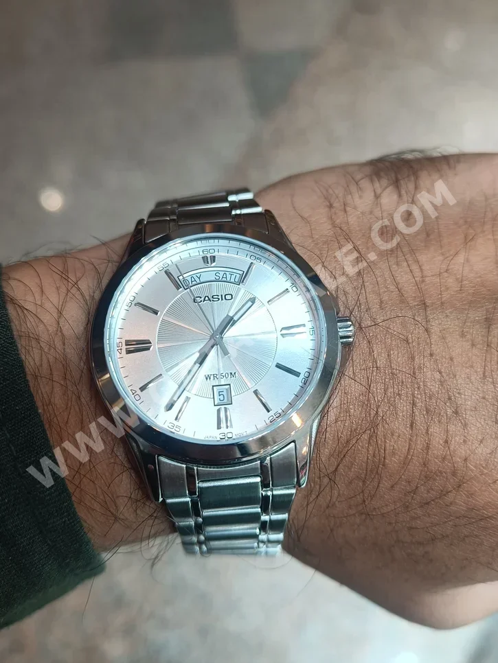 Watches - Casio  - Analogue Watches  - Silver  - Men Watches