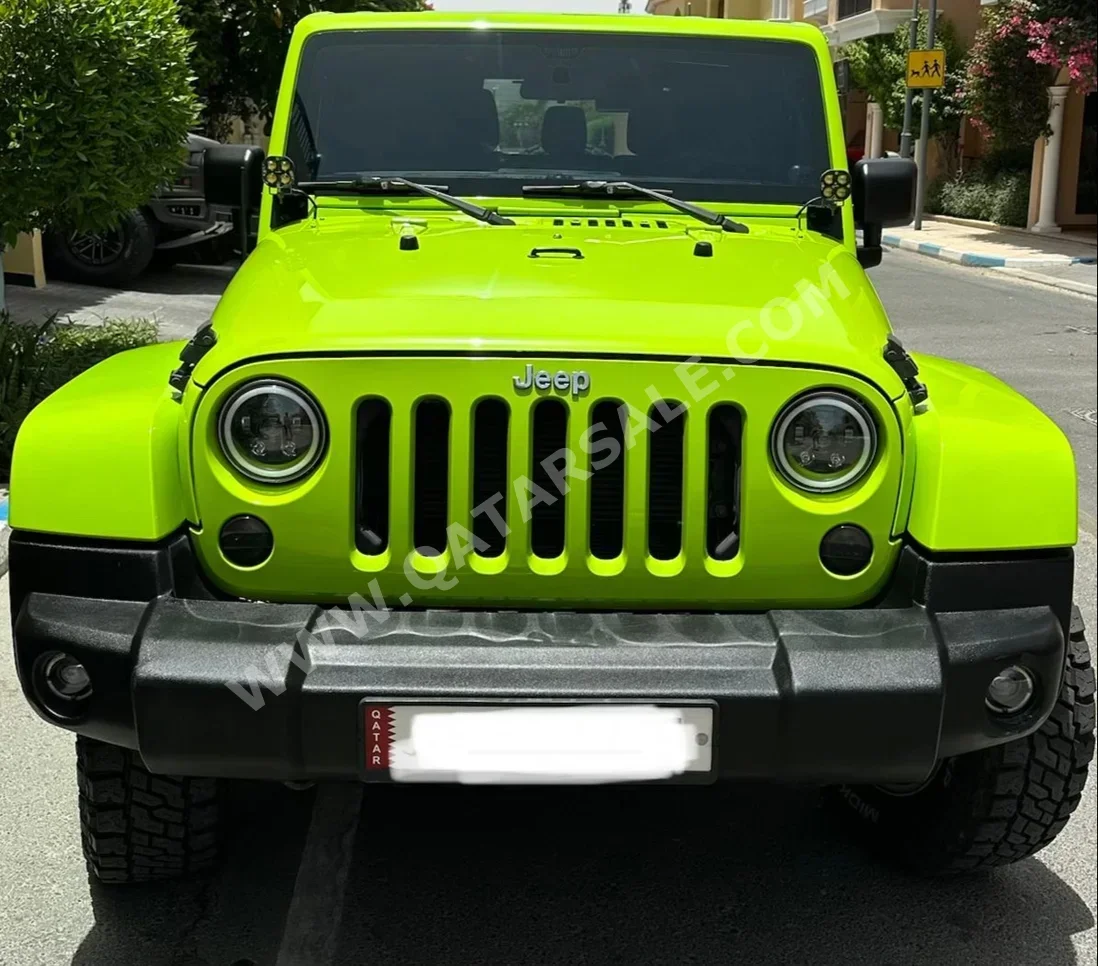 Jeep Wrangler Sahara 2012 Automatic 136,000 Km 6 Cylinder Four Wheel Drive (4WD) SUV Green