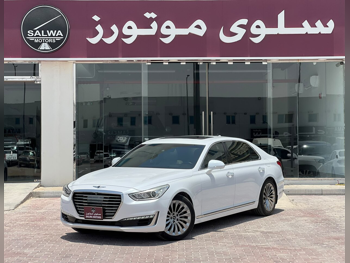 جينيسيس  جي 90  2017  اوتوماتيك  48,000 كم  8 سلندر  دفع كلي مستمر  سيدان  أبيض