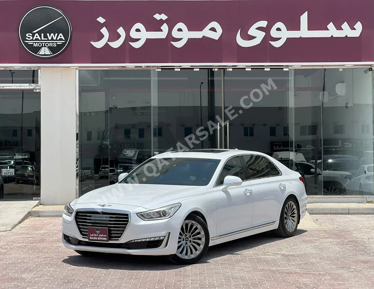 Genesis G70 2017 Automatic 48,000 Km 6 Cylinder Rear Wheel Drive (RWD) Sedan White