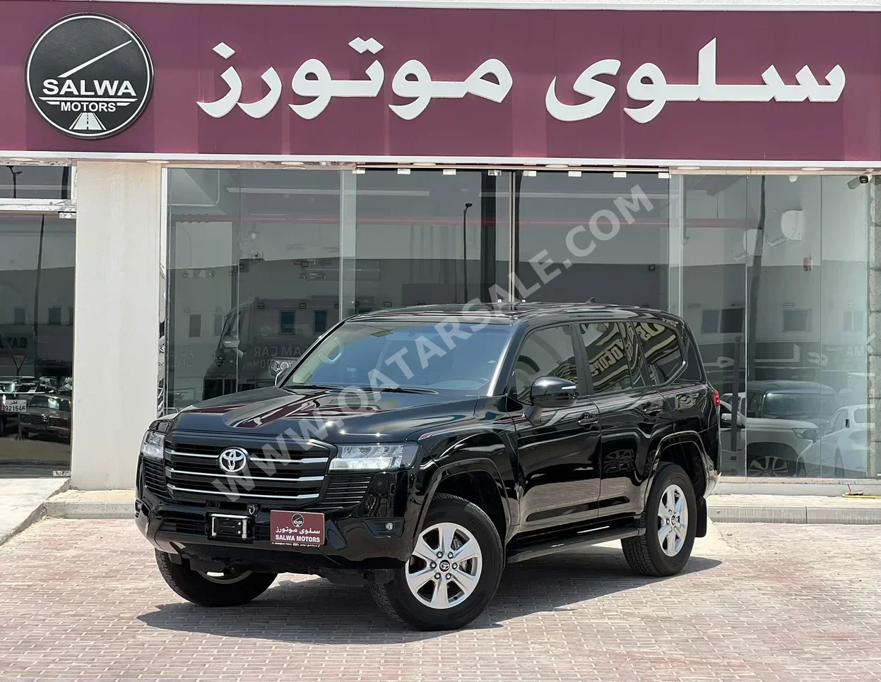 تويوتا لاند كروزر جي اكس ار 2024 اوتوماتيك 88,000 كم 6 سلندر دفع رباعي اس يو في أسود تحت الضمان