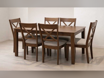 Dining Table with Chairs - Lifestyle - Brown - Malaysia - 6 Seats