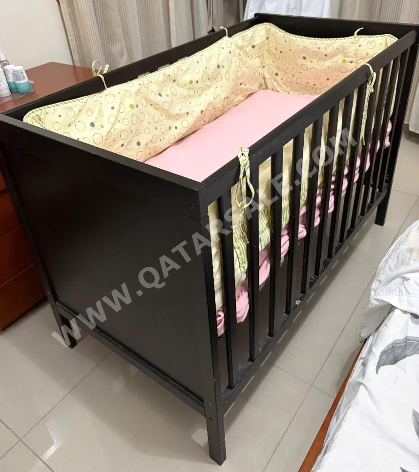 Kids Beds - Baby Crib - IKEA - Brown