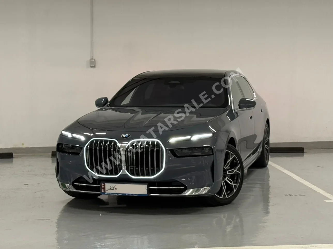 BMW  7-Series  735 i  2023  Automatic  64,000 Km  6 Cylinder  Rear Wheel Drive (RWD)  Sedan  Gray  With Warranty