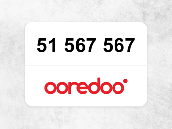 Ooredoo Mobile Phone 51 567 567