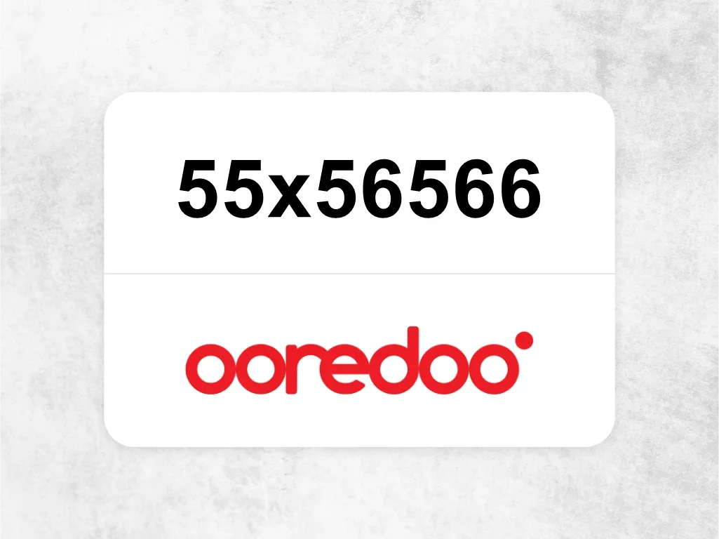 Ooredoo Mobile Phone  55x56566
