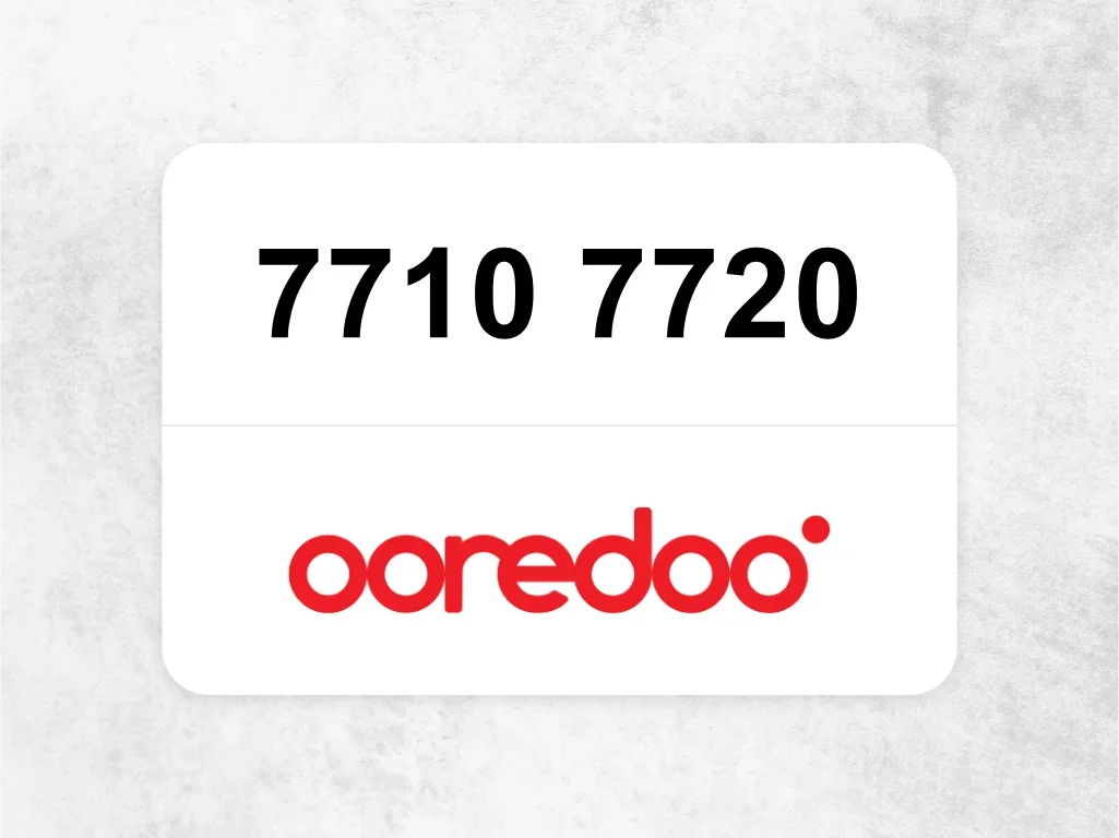 Ooredoo Mobile Phone  7710 7720
