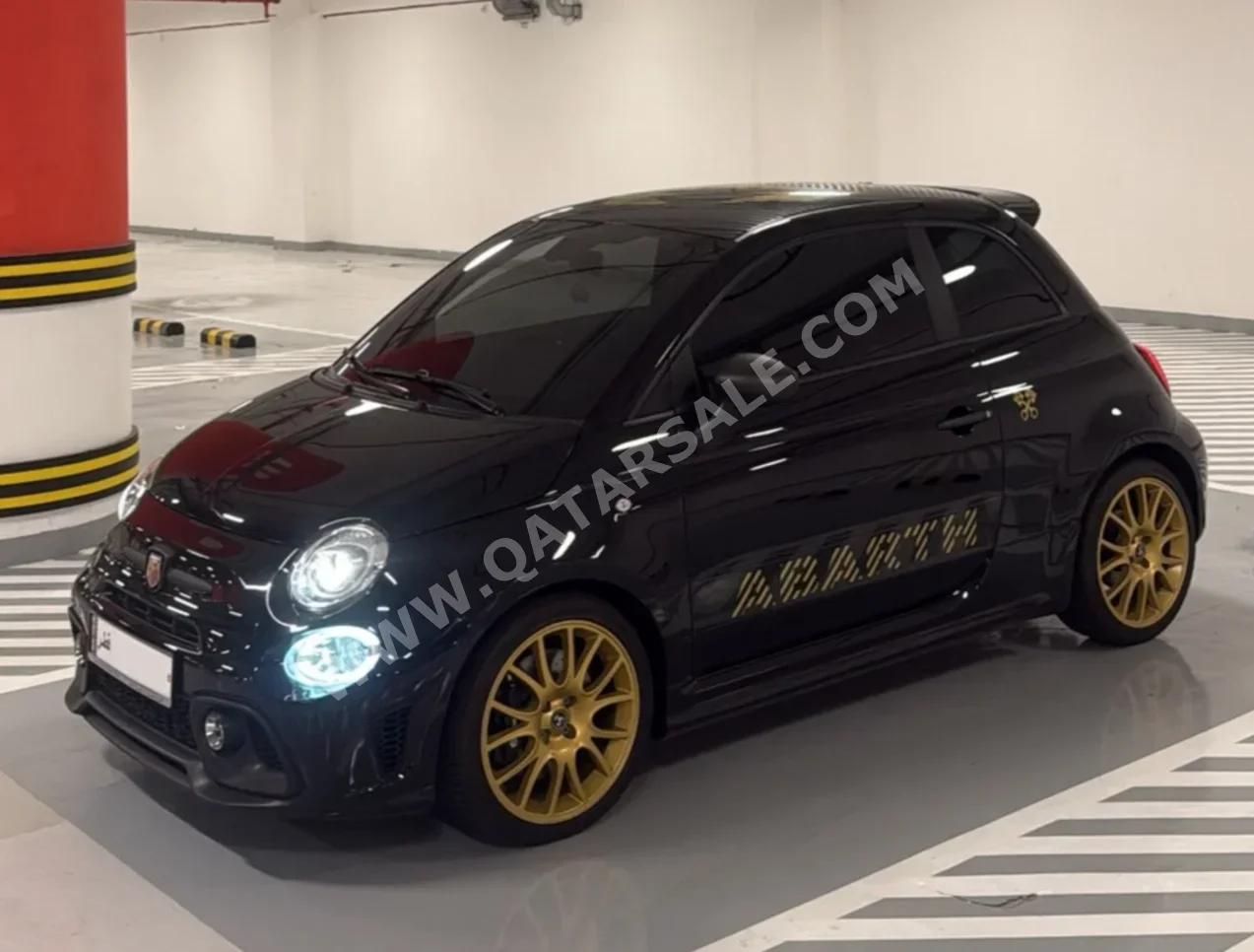 Fiat  695  Abarth  2024  Automatic  3,000 Km  4 Cylinder  Front Wheel Drive (FWD)  Hatchback  Black  With Warranty
