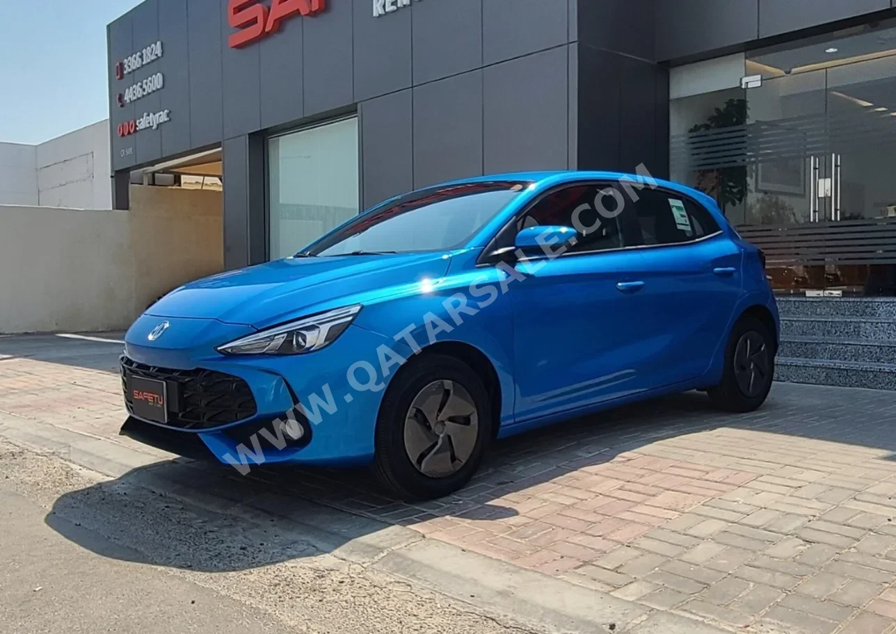 ام جي 3 كومفورت 2025 اوتوماتيك 32,069 كم 4 سلندر سحب امامي هاتشباك ازرق تحت الضمان
