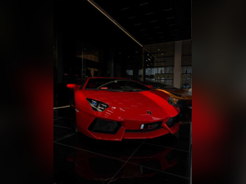 لمبرجيني أفانتادور ال بي 700 4 2014 اف - 1 21,000 كم 12 سلندر دفع رباعي كوبيه \ سبورت أحمر