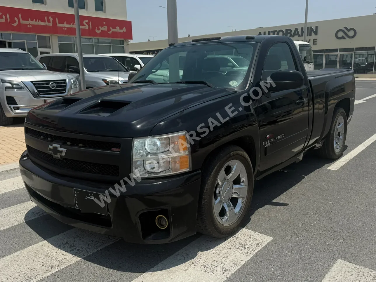 شفروليه سلفرادو إس إس 2008 اوتوماتيك 214,000 كم 8 سلندر دفع رباعي بيكب أسود