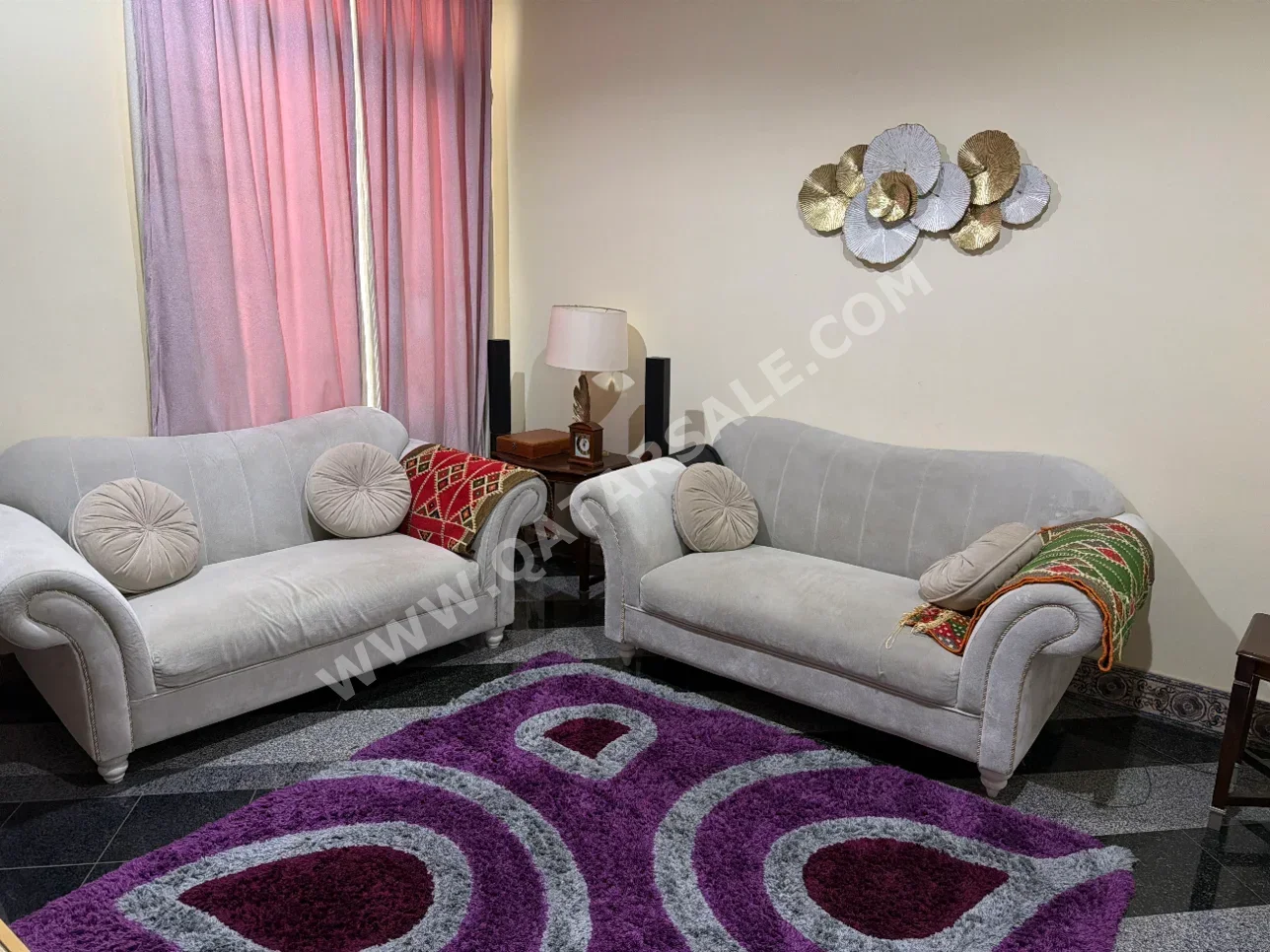 Sofas, Couches & Chairs 2-Seat Sofa - Fabric - Beige