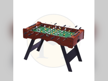 Game Tables - Foosball Table Size Small  -Color Beige & Brown