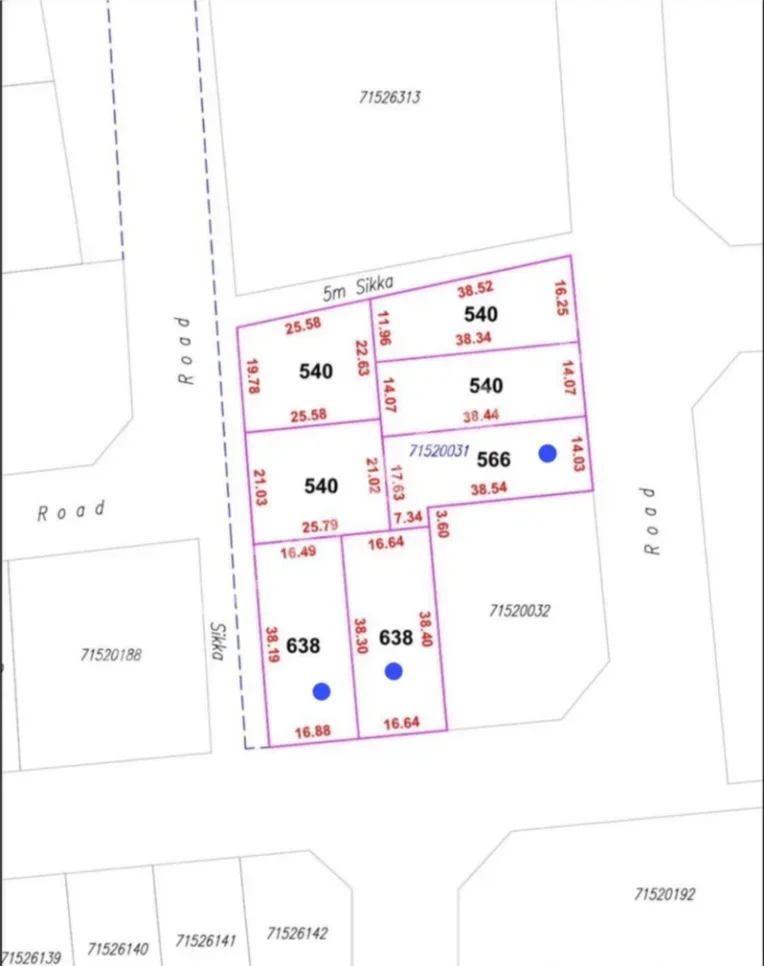 Lands For Sale in Umm Salal - Umm Salal Ali -Area Size 638 Square Meter