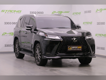Lexus LX 600 F Sport 2024 Automatic 67,000 Km 6 Cylinder Four Wheel Drive (4WD) SUV Black With Warranty
