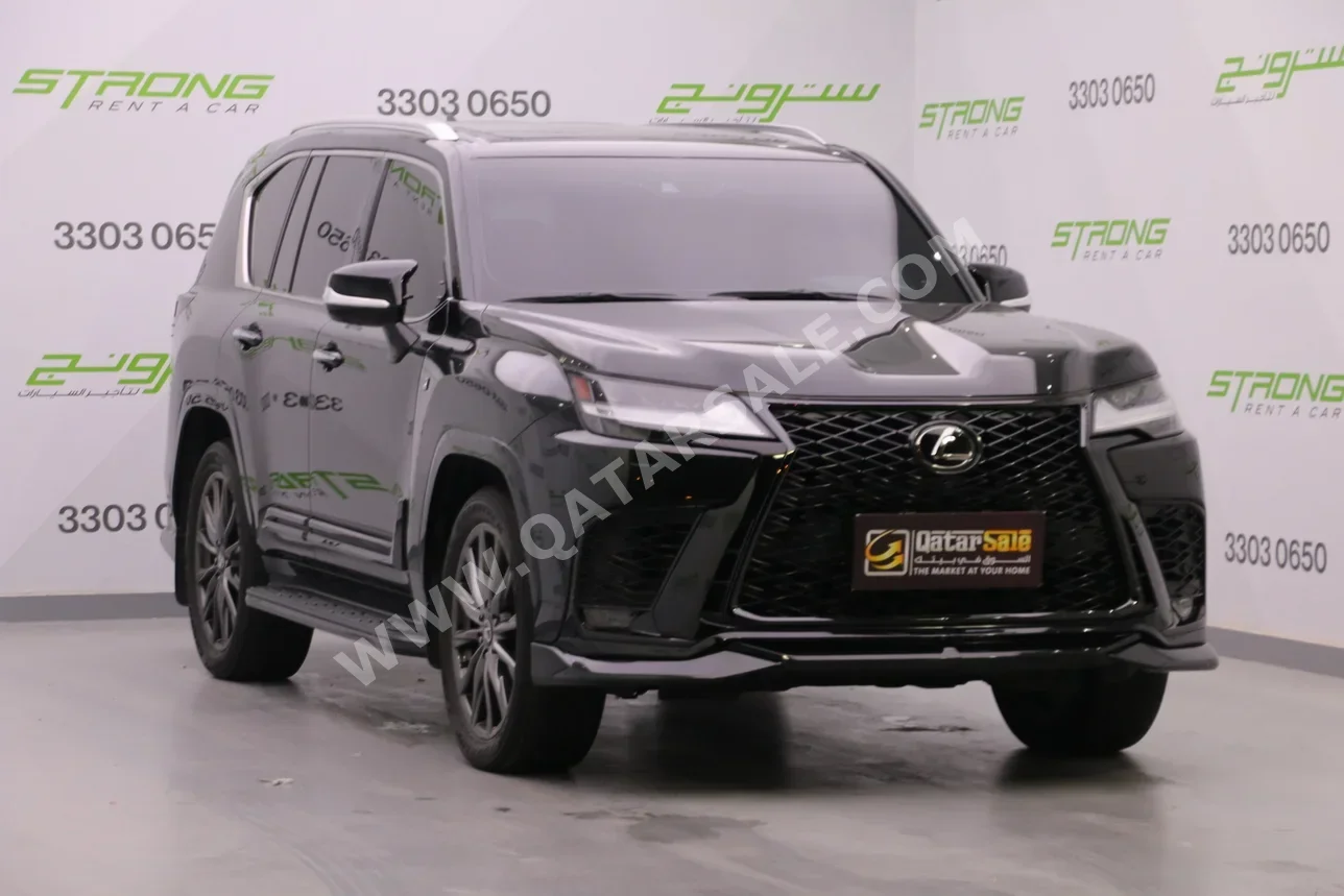 Lexus LX 600 F Sport 2024 Automatic 67,000 Km 6 Cylinder Four Wheel Drive (4WD) SUV Black With Warranty