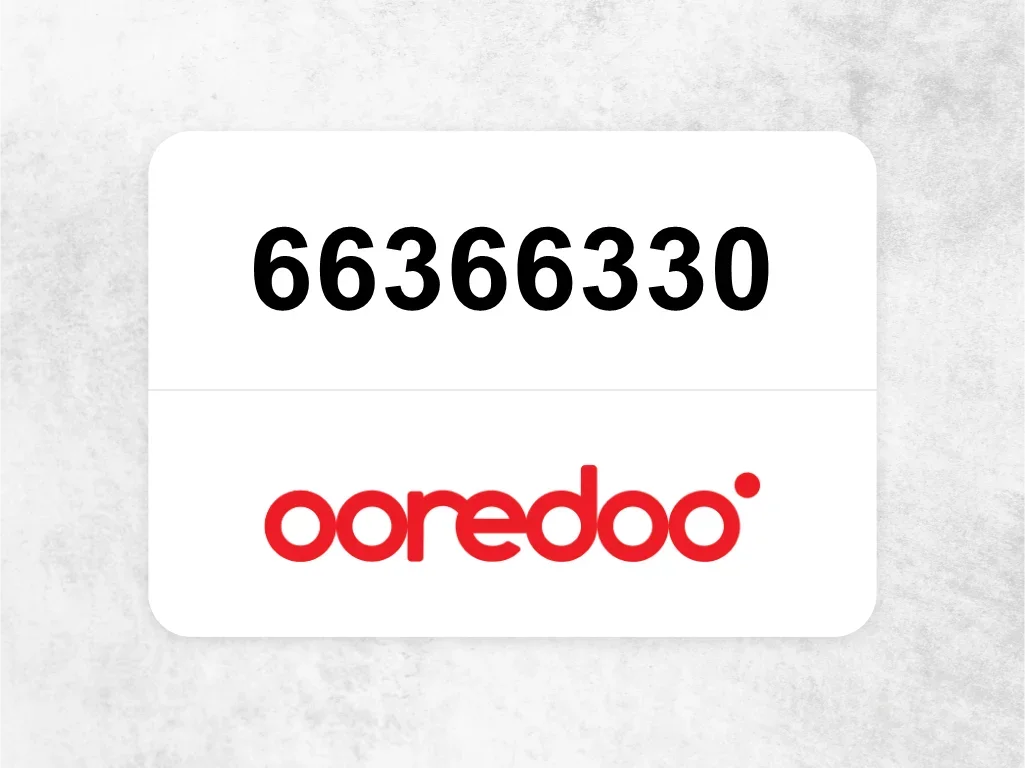 جوال اوريدو 66366330