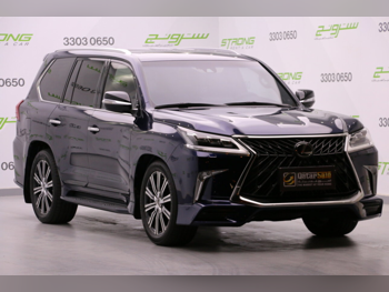 لكزس ال اكس 570 2019 اوتوماتيك 93,000 كم 8 سلندر دفع رباعي اس يو في أزرق غامق