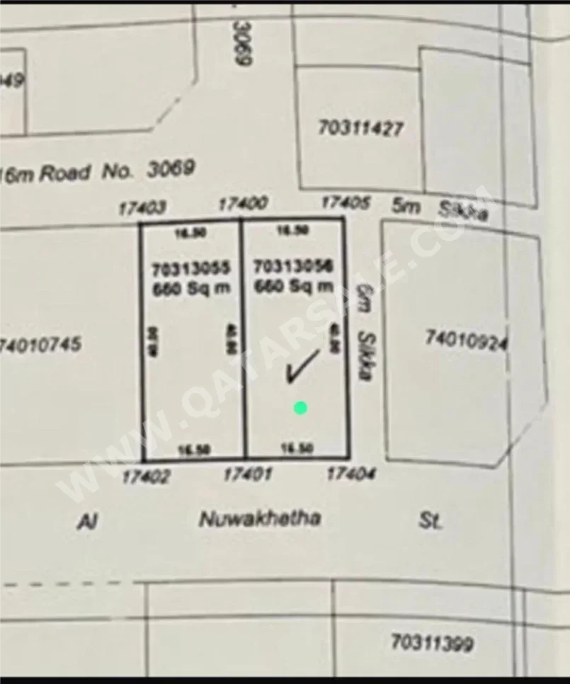 Lands For Sale in Al Daayen - Sumaysimah -Area Size 660 Square Meter
