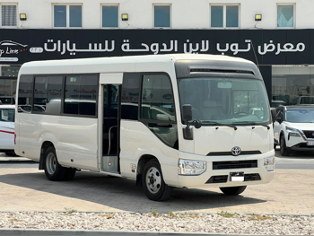 Toyota  Coaster  2019  Manual  96,000 Km  4 Cylinder  Rear Wheel Drive (RWD)  Van / Bus  White