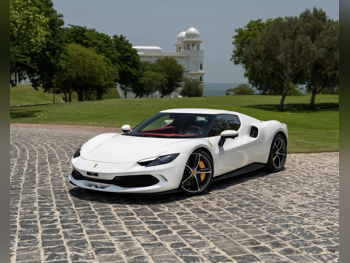Ferrari  296  GTB  2023  Automatic  7,000 Km  6 Cylinder  Rear Wheel Drive (RWD)  Coupe / Sport  White  With Warranty