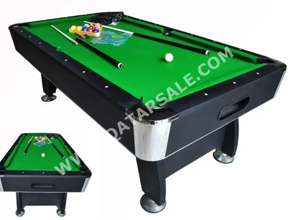 Black and Green  Billiard Table