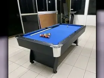 Black and Blue  Billiard Table