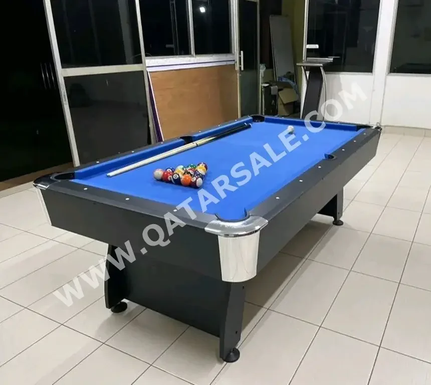 Black and Blue  Billiard Table