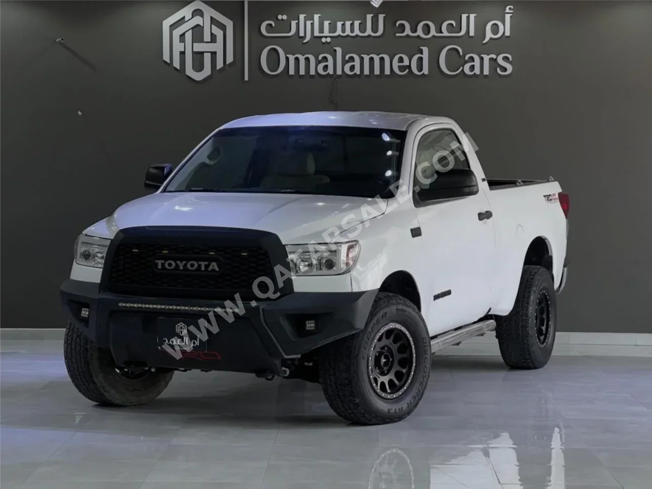 تويوتا تندرا تي ار دي 2009 اوتوماتيك 259,000 كم 8 سلندر دفع رباعي بيكب أبيض