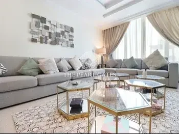 2 Bedrooms  Apartment  For Rent  in Doha -  The Pearl  Fully Furnished