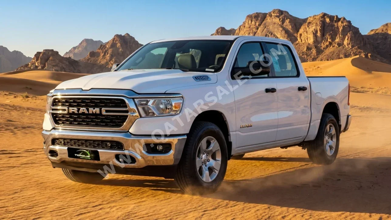 Dodge Ram Big Horn 2023 Automatic 0 Km 6 Cylinder Four Wheel Drive (4WD) Pick Up White With Warranty