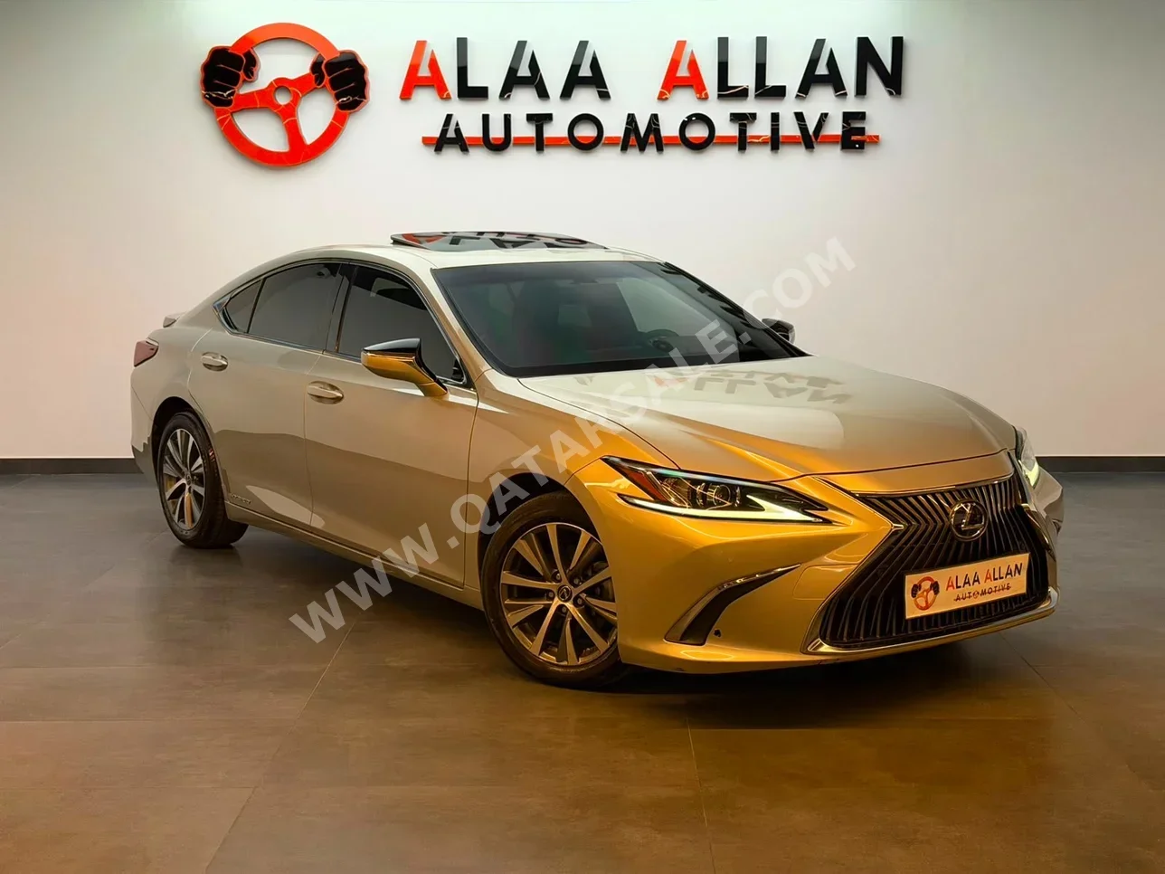 Lexus  ES  300h  2019  Automatic  85,000 Km  4 Cylinder  Front Wheel Drive (FWD)  Sedan  Beige Metalic