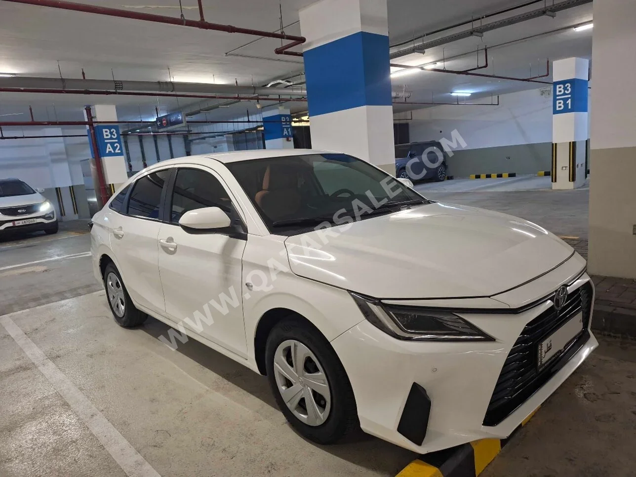 Toyota  Yaris  2024  Automatic  47,000 Km  4 Cylinder  Front Wheel Drive (FWD)  Sedan  White  With Warranty