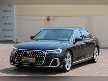 Audi  A8  L  2024  Automatic  38,000 Km  6 Cylinder  All Wheel Drive (AWD)  Sedan  Black  With Warranty