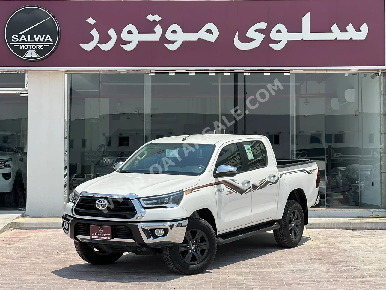 تويوتا  هاي لوكس  اس ار 5  2024  اوتوماتيك  2,000 كم  4 سلندر  دفع رباعي  بيكب  أبيض