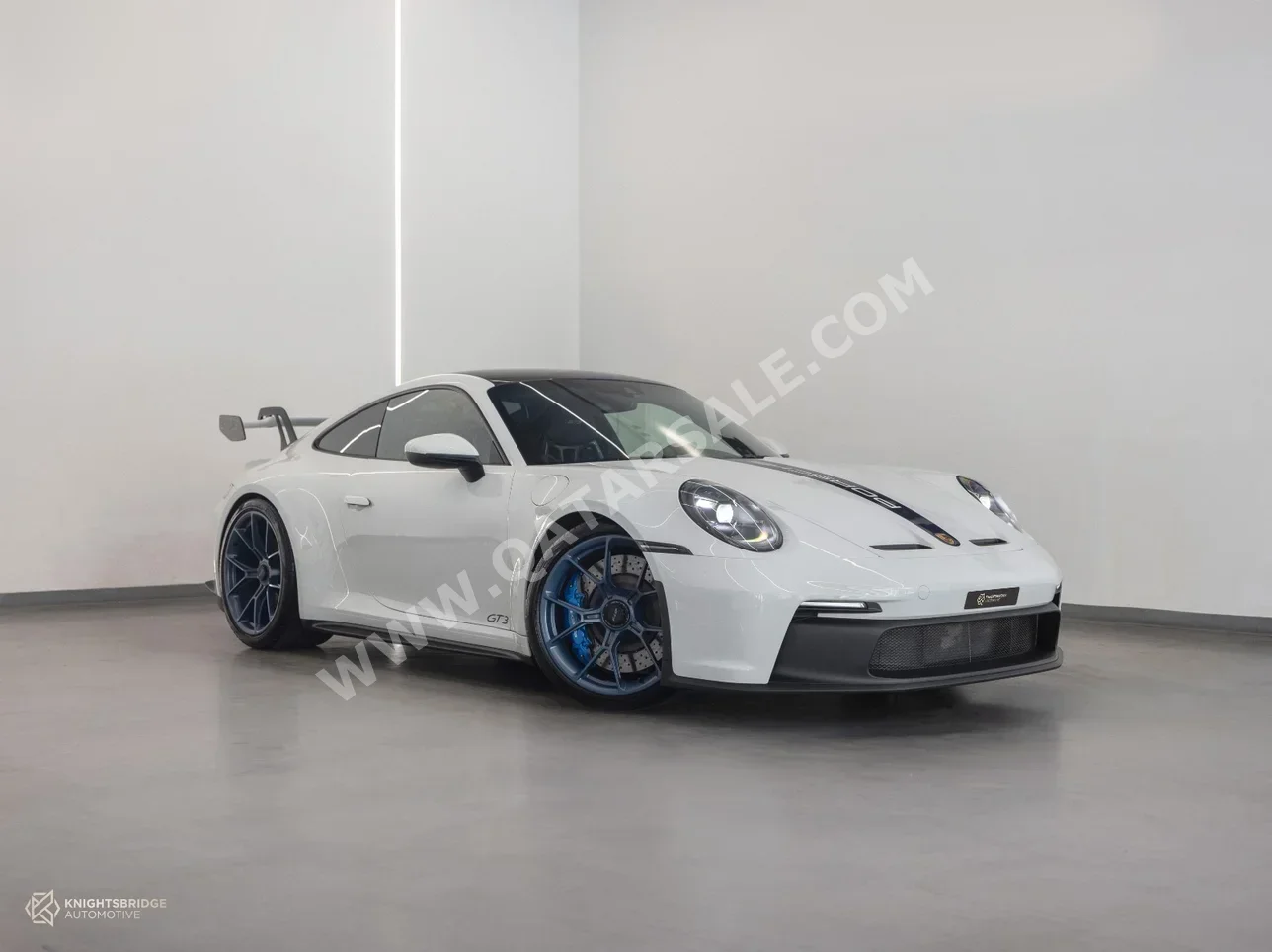 بورش 911 جي تي 3 2024 اوتوماتيك 6,050 كم 6 سلندر دفع خلفي كوبيه \ سبورت أبيض تحت الضمان