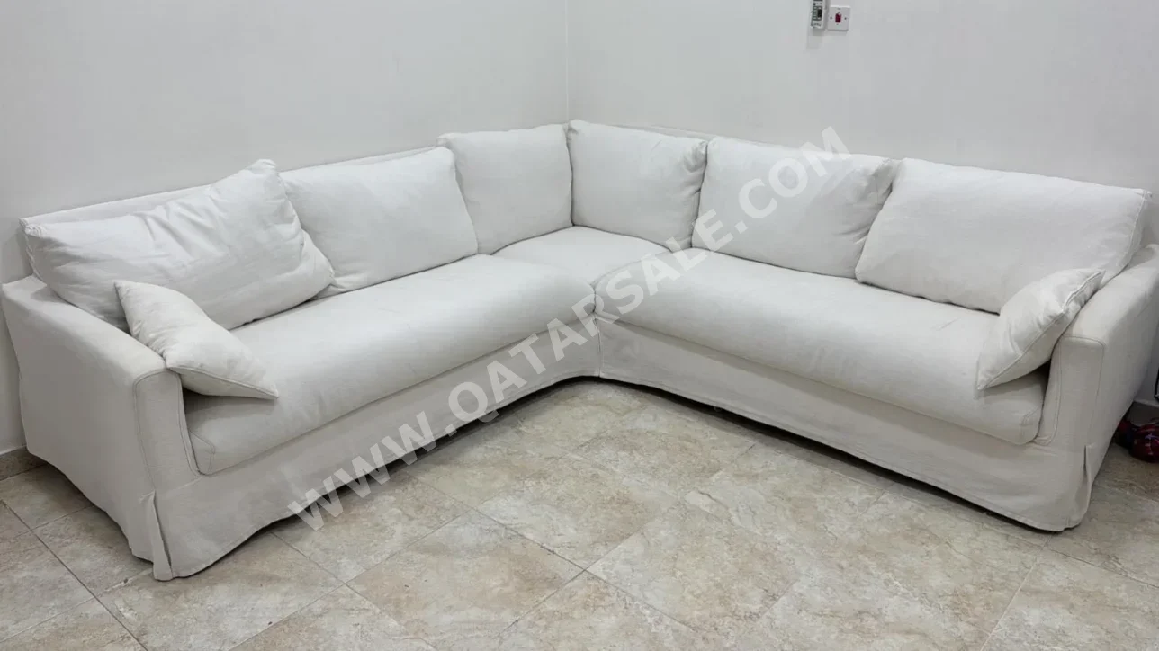 الأرائك والكنب والكراسي ايكيا كنبة زاوية - أبيض