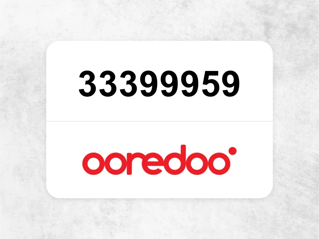 Ooredoo Mobile Phone  33399959