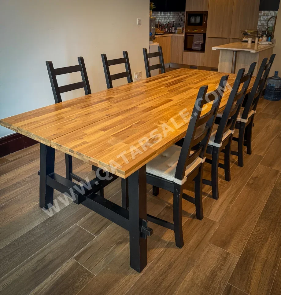 Dining Table with Chairs  - Brown